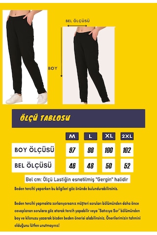 Trendhill Siyah Kadın İki İplik Düz Paça Eşofman Altı Edy5610s Siyah