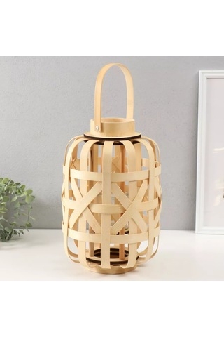 Simalend İç Mekan İçin Örgülü Mumluk 208933270 Bej