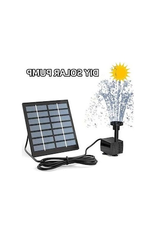 Besthome1 Dream011 1 Adet Güneş Pompası Kiti 11x11cm 1.5w Dış 6 Nozullu Kuş Banyosu Akvaryum