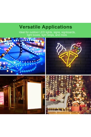 Lemestar 24v 36w Ip67 Dış Mekan Su Geçirmez Led Şalter Lambı Trafo - Kısa Devre Aşırı Yük Aşırı Gerilim Korumalı Ac90-250v Giriş