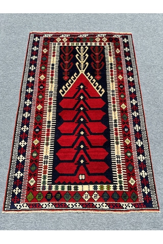 EL DOKUMA 130X200 KİLİM MODELİ HALI KIRMIZI NAMAZLIK SECCADE !