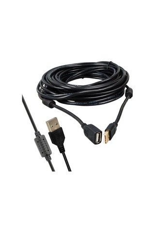 Powermaster Pm-11955 Usb 2.0 Siyah Chipset 10 Metre Usb Uzatma Kablosu