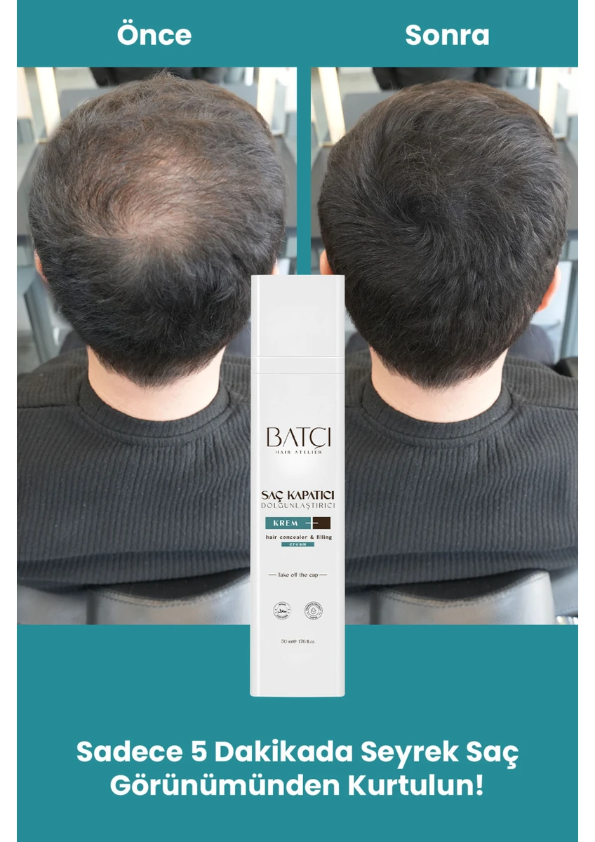 Saç Kapatıcı Dolgunlaştırıcı Sıvı Krem 50 Ml 3 Adet 1 Adet Tarak Hediyeli