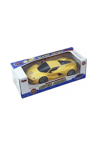 Uzaktan Kumandalı Şarjlı Araba 24 Cm Işıklı Ferrari & Lamborghini Model Full Fonksiyonlu Oyuncak Sarı Ferrari