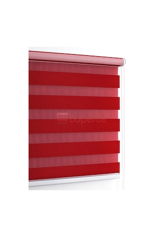 Buperde Kırmızı Eko Zebra Stor Perde