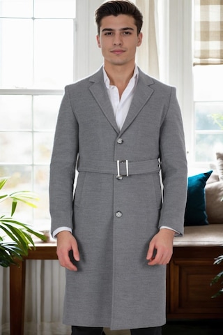 Plt9400 Dewberry Erkek Palto-gri Gri