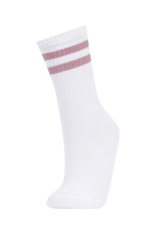 DeFacto Kız Çocuk 3'lü Pamuklu Uzun Çorap -  Y4997A6NSKR1