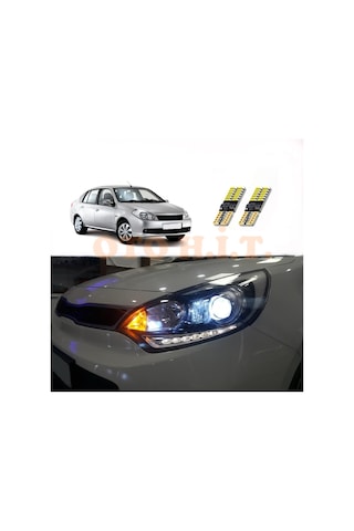 Renault Symbol 08-12 Uyumlu Park Ampulü Beyaz Led Aydınlatma Ampulü Canbus'li