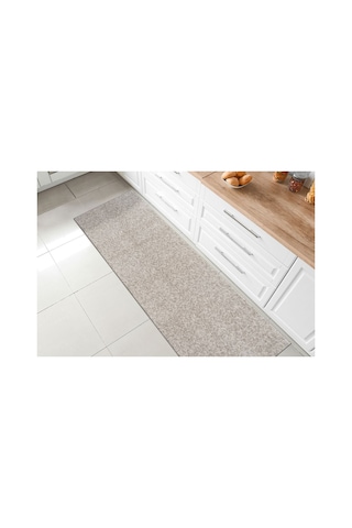 Plato Halı Parantez Saltanat Lüks Oturma Odası, Salon, Antre, Yıkanabilir Polyester Kaymaz Taban Krem Halı