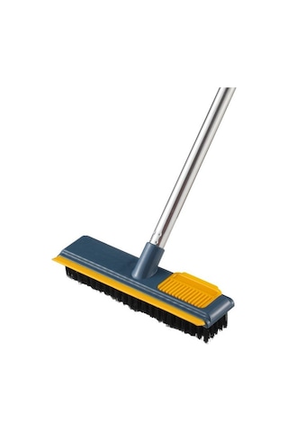 Teltree Mutfak Banyo Tuvalet Temizliği İçin Uzun Saplı, Kuvvetli Tüylü, Köşelere Ulaşan Mavi Üç Bölmeli Fırça Diğer