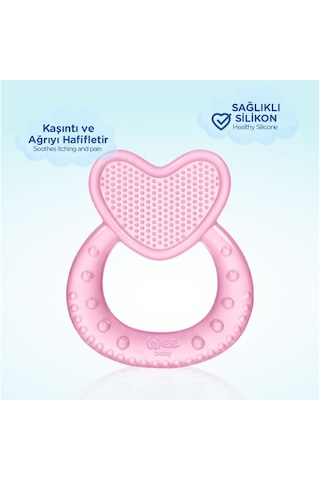 Kalpli Silikon Diş Kaşıyıcı Pembe