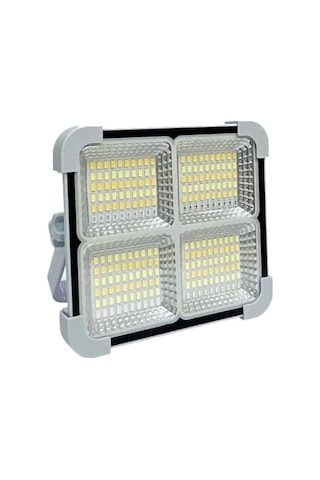Seyyar Solar Led Projektör Gri Renk Cata 200w Güneş Enerjili Portatif Led Işık Taşınabilir Sokak Aydınlatması Ip66