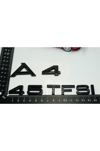 Audi A4 45 Tfsi Parlak Siyah Abs 3m 3d Bagaj Yazı Logo