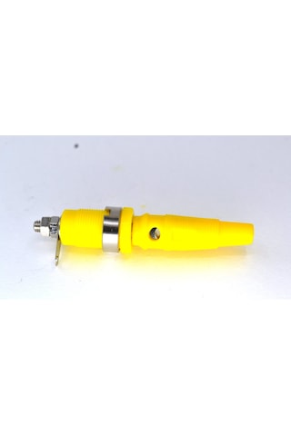 4mm Banana Silikonlu Ve 4mm Korumalı Born Takım Sarı