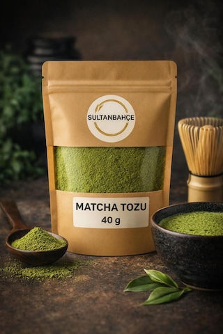 Matcha Tozu 40 Gr %100 Saf Doğal Matcha Premium Yeşil Çay Tozu
