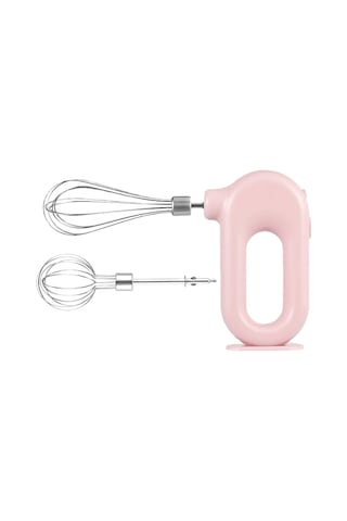 Hangfox Ev Fırıncılığı İçin Kablosuz Elektrikli Şeker Krema Çırpıcı - 4 Vites Ayarlı, Geri Çekilebilir Çırpma Çubukları, Li-poly Pil, Pembe Pembe