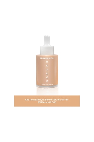Sopure Cilt Tonu Eşitleyici Renkli Serumu BB Serum 01 Fair