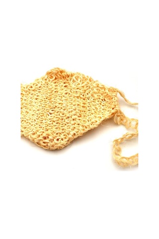 Doğal Örme Palmiye Lif Banyo Hamam Vücud Kesesi İpli 23x33 Cm