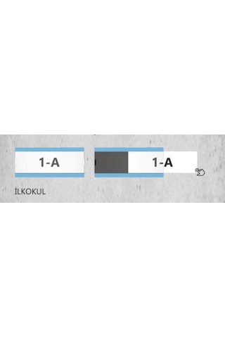 Okullara Özel Kampanya Değiştirilebilir Kapı İsimliği İlkokul