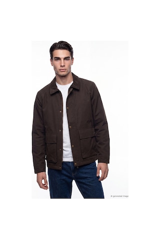Lcwaıkıkı Classic Kahverengi Regular Fit Kadife Yaka Erkek Ceket