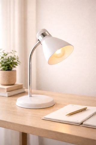 Nisaluce Modern Krom   Spiralli Masa Lambası
