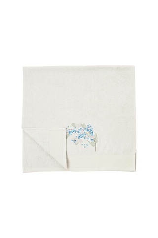 Lexroo Mimosa Çiçekli%60 Pamuk%40 Viskoz Hamam Seti, Taş-nil Mavisi, 2 Adet 70x150 Cm Çok Renkli