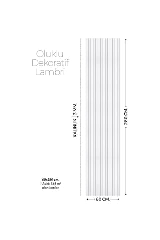 Brano Açık Gri Ahşap Duvar Lambiri 60x280 Cm-kendinden Yapışkanlı 81117