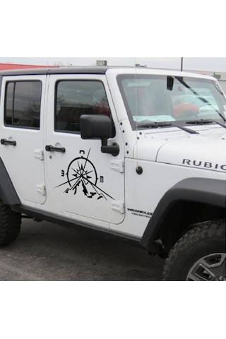 2 Adet Pusula Dağ Off Road Oto Sticker Araba Sticker