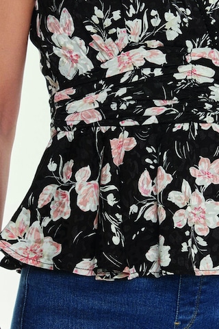 Guess Desenli Kadın Bluz Siyah