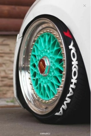 Lastik Yazısı Yokohama Büyük Boy Araç Lastik Stikeri 4adet