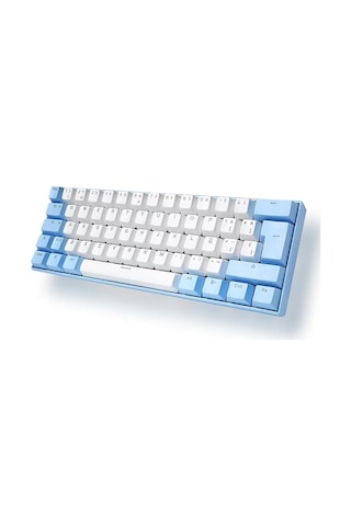 Blue Switch Mini Rgb Oyun Klavyesi Gaming Mekanik 62 Tuşlu 18 Rgb Led Usb Type-c Kablo
