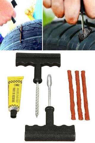 Motosiklet Ve Otomobil Lastik Tamir Kiti 6 Parça Set