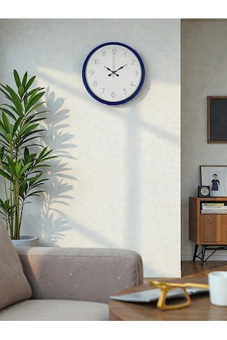 36 Cm Lacivert Dekoratif Duvar Saati Diğer 81713523