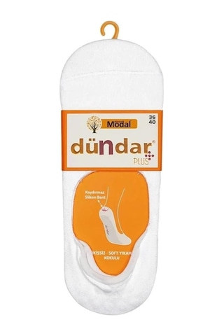 Dündar Çorap Dündar Plus 6913 Bayan Modal Silikonlu Babet Çorap 12 Adet 001