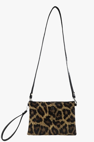 Sosela 67-6019 Kadın Leopar Portföy Çanta Leopar