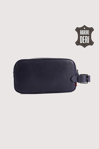 Hakiki Deri Erkek Takım Çantası Lacivert Smr8518 Lacivert