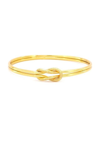 Altın Kaplama İmitasyon Simli Ajda Aşk Düğümü Bilezik Blz-3114 Altın