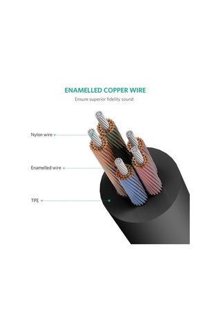 Ebitda 3.5mm Stereo Y Splitter Kulaklık Adaptörü, 24k Altın Konektör, Pc-mikrofon Bağlayıcı