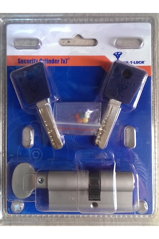 Multlock 7x7 Mandallı Tuzaklı Barel 3 Anahtarlı 69 Mm
