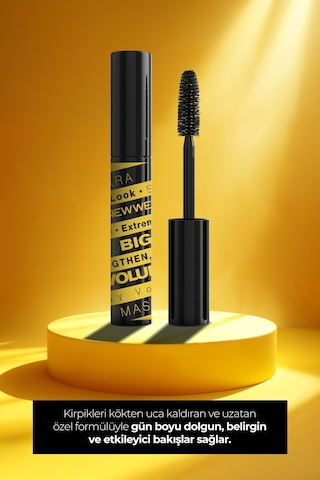 New Well Big Lash Volume Kirpikleri Kaldıran Uzatan Ve Dolgunlaştıran Maskara Siyah