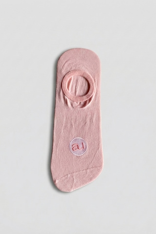 Allunique Penye Pamuk 3'lü Pembe Beyaz Asorti Görünmez Sneaker Çorap Açık Pembe - Beyaz