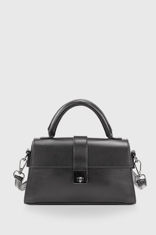 Housebags Siyah Kadın Kilitli Çift Saplı Çapraz Çanta 241 Siyah