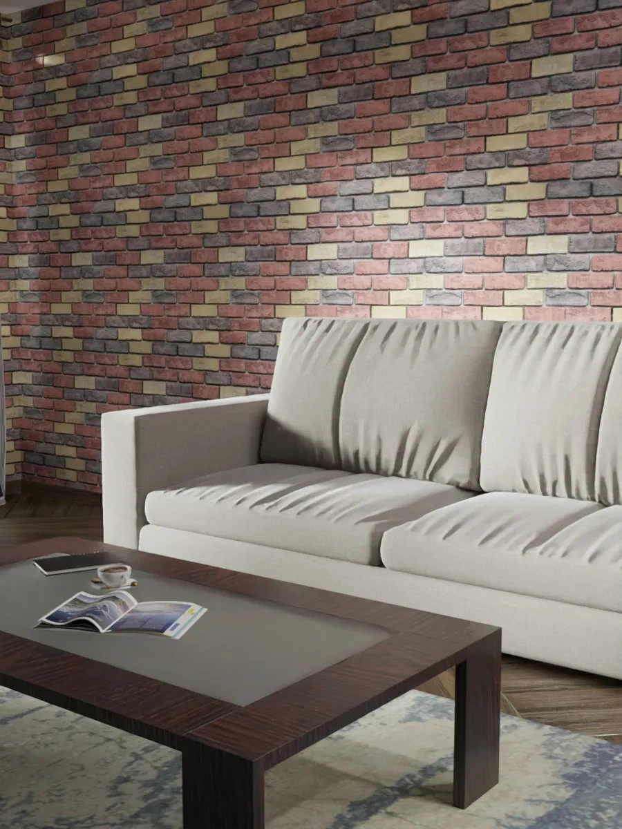 Steindorf Kendinden Yapışkanlı Duvar Kağıtları Pvc 50x280 Cm Tuğla 307427201