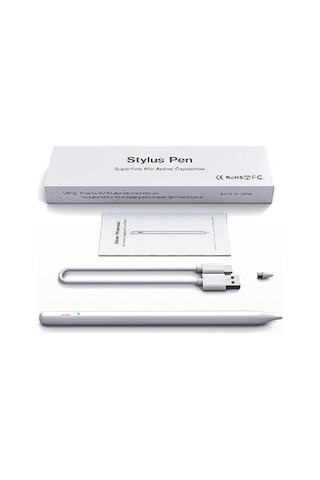 Asia Üniversal Stylus Pen Dokunmatik Kalem Apple Uyumlu iOS +androıd Kalem Beyaz