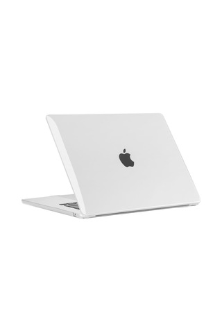 Macbook Uyumlu Air 15" M3 A3114 Kılıf Kristal Ön Arka Şeffaf Kapak 001