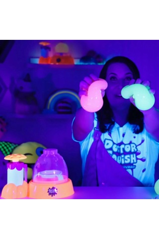 Doctor Squish Maker Station Neon, Parlak Simli Sukuşi Yapım Seti - Slime Yapma Seti - Doktor Sukuşi Renkli