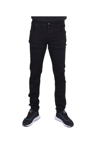 Twister Panama 731-01 Siyah Düşük Bel Dar Paça Erkek Jeans Pantolon Siyah