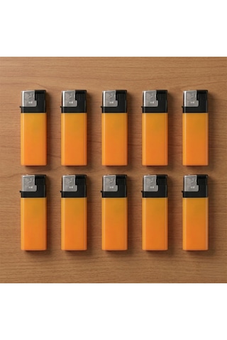 Bk Kurumsal Logolu Ymn-330 I-lighter Sarı Çakmak 50 Adet Manyetolu Siboplu
