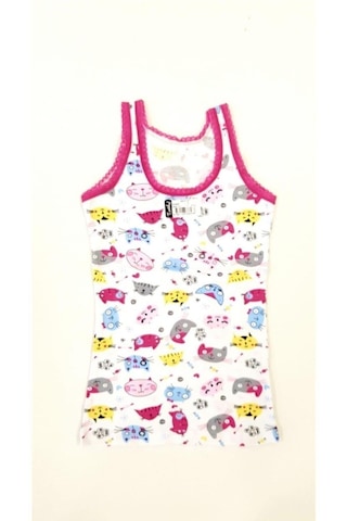 Tutku 0848 Kız Çocuk Elastan Empirme Geniş Askı Atlet 6 Adet