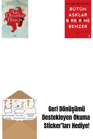 Aşk Diyorlar Buna + Bütün Aşklar Birbirine Benzer + Okuma Sticker'ları